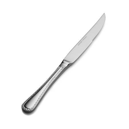 BON CHEF Amore, Steak Knife, Euro, Solid Handle, Mirror Finish, 13/0, 9.75” , set of 12 S415